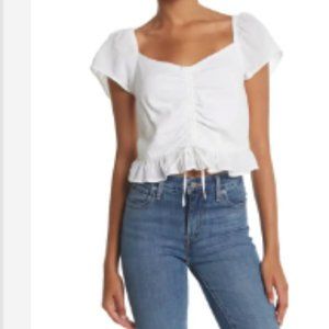 NWT Abound Cinche Front Gauzy top